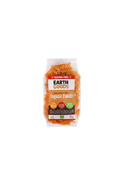 Earth Goods Organic Corn & Brown Rice Wholegrain Fusilli - gluten free - 250 gr
