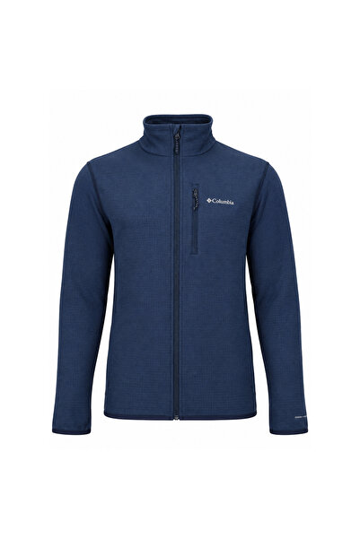 Columbia Essential Hike Grid Fleece Full Zip 2136841-464 Erkek Sweatshirt Lac...