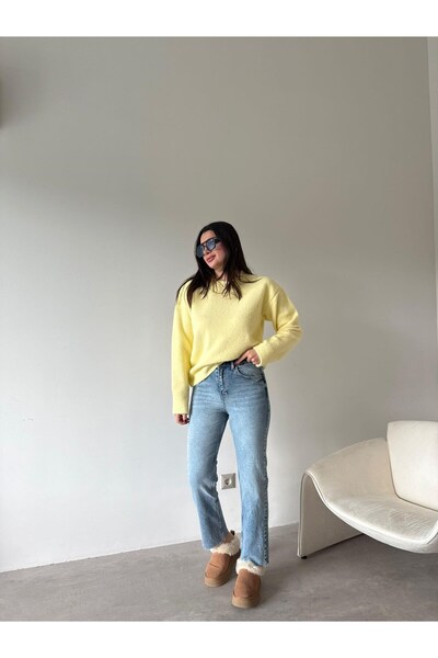 Bade Butik Blue cut leg anna bf jean