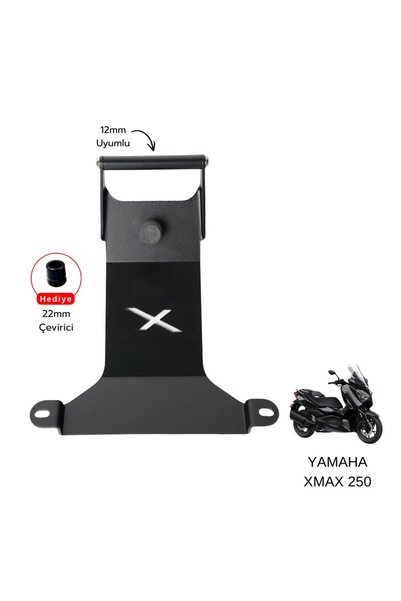 Pixel حامل الهاتف والملاحة المتوافق مع ياماها XMAX 250 - أسود