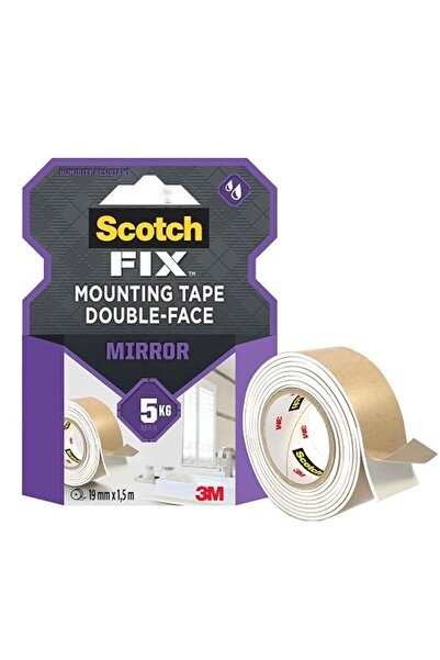 SCOTCHGUARD Scotch Mount Mirror Tape 19mm x 1.5m, 1 roll/pack | Holds up 1 kg...