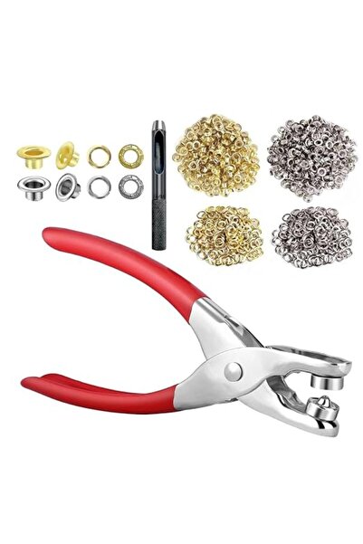 ALMEKAQUZ Fabric Leather Eyelet Grommet Punch Pliers, 6mm Inner Diameter 2 Co...