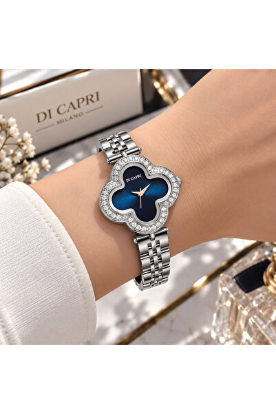 Generic Brand Di Capri Women's Watch-Silver with Blue Dial Looster Time