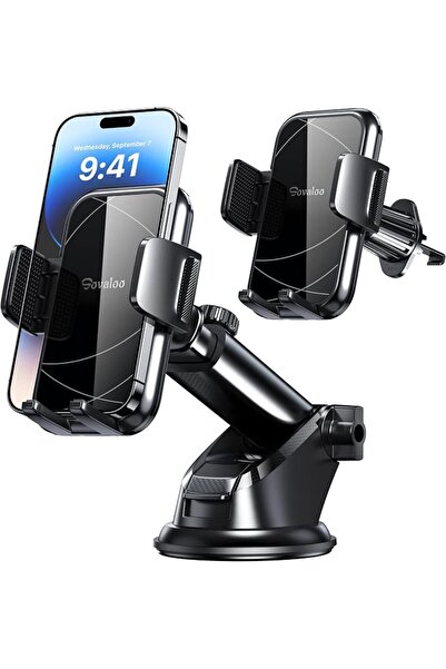 GENERAL Phone Mount for Car [360-Degree Rotation Base] Car Phone Holder Mount...
