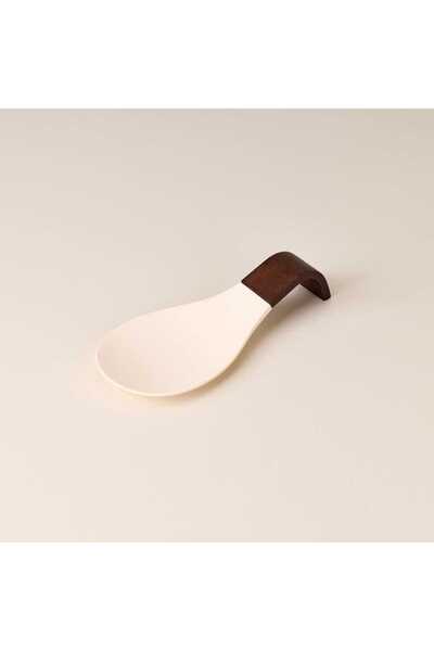 MİEN Akasya Kaşık Altlığı - Krem - 10x22x5 cm