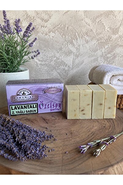 Lavanta yağlı Lavanta parçacıklı Doğal Zeytinyağlı Lavanta Sabunu 500 GR (4 ADET)