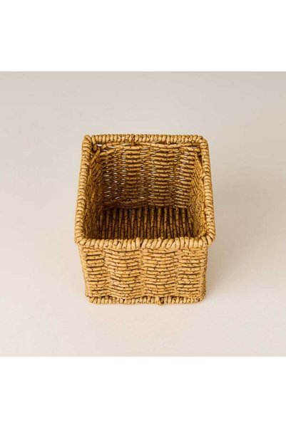 MİEN Rattan Kaşıklık - Kahverengi - 10x10x12 cm