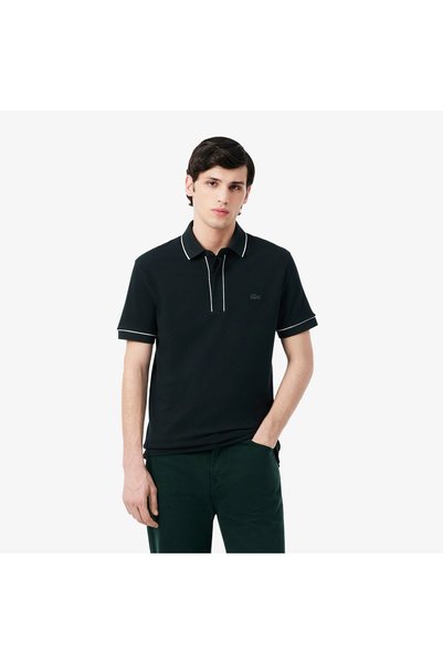 Lacoste Erkek Regular Fit Organik Pamuk Koyu Yeşil Paris Polo