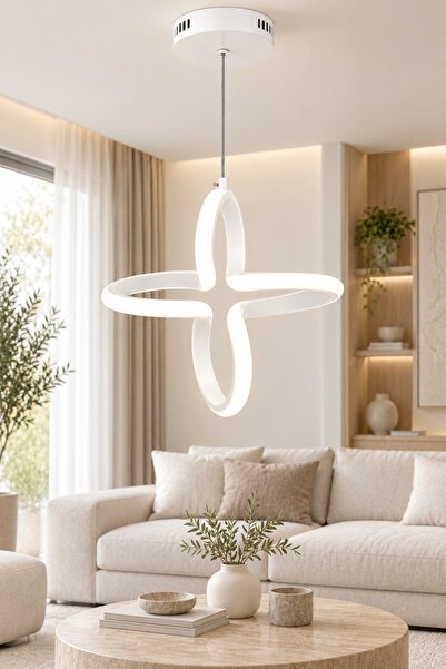 Ulucam Aydınlatma Salkım 3 Renk LED Sarkıt Avize Modern Dekoratif Salon ve Ye...