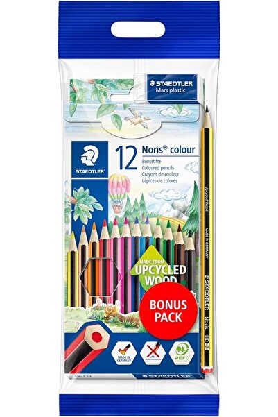 Staedtler مجموعة أقلام تلوين قابلة للمسح من نوريس كلوب، 12 قطعة، أسود/أخضر/أزرق