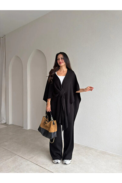 Mooi Butik JAGER Triko Takım 4851 - Siyah