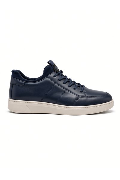 Kemal Aygün -Dr. Jell's Men's Navy Blue Leather Sneaker |   Award-Winning Gel...