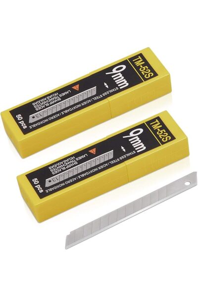 Gomake 9mm Utility Knife Replacement Blades, Snap Off Blades for 9MM Universa...