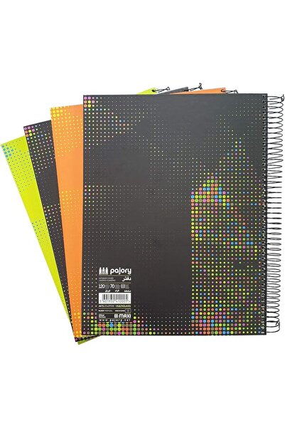 GENERAL PAJORY MAXI MULTI CLASS SPIRAL HARD COVER NOTEBOOK A4 120 SHEETS,Asso...