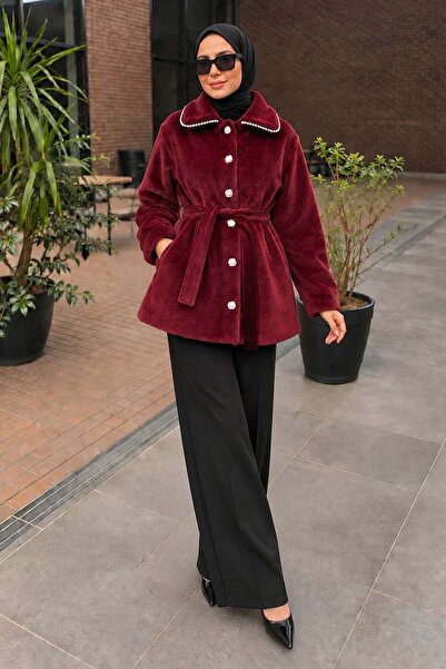 Missvalle Vela Fox Kemerli Kaban Bordo 3009