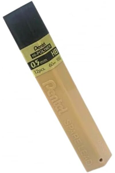 Pentel Yayınları قلم رصاص بنتل HB مع قلم حبر قابل لإعادة التعبئة، مقاس 0.5 مم