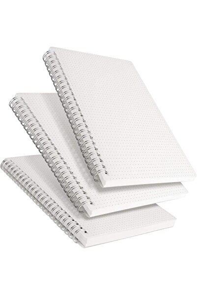 EXCEFORE Dot Grid Notebook Spiral 3 Pack - Bullet Dotted Journal Spiral Noteb...