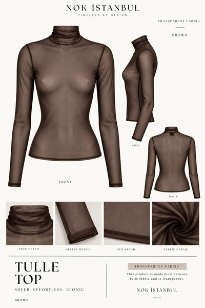 NOK İSTANBUL The Whisper Blouse Brown