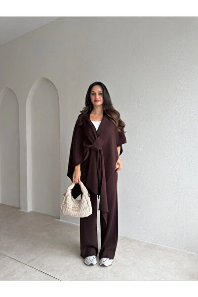 Mooi Butik JAGER Triko Takım 4851 - Acı Kahve