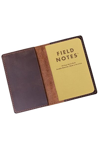 GENERAL Genuine Leather Notebook Cover for Field Notes, Leather Cover for Mol...