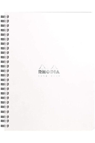 Rhodia 193441C - Spiral Notebook (Full Bound) White Notebook - A5+ - Dot Dot ...