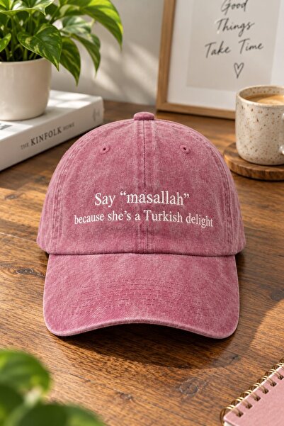 barsdepo Say "Mashallah" Embroidered Washable Hat |   Cap
