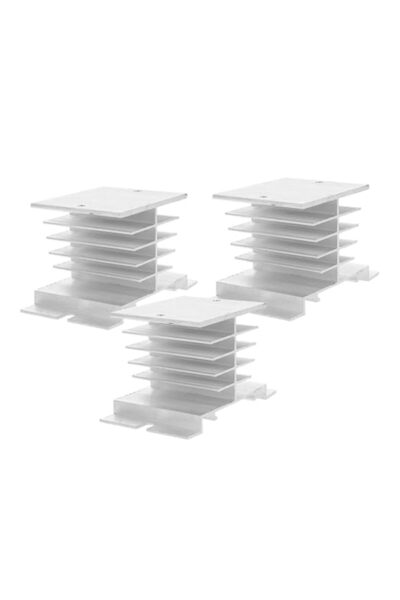 Generic 3pcs Aluminum Heatsink Heat Sinks for Relay Solid State SSR Cooling F...