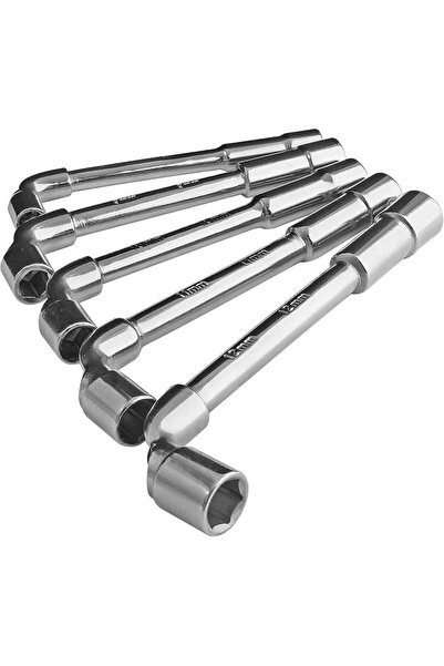 Piutouyar 5Pcs Metric L Shaped Angled Hex Socket Wrench, Double-Head Elbow He...