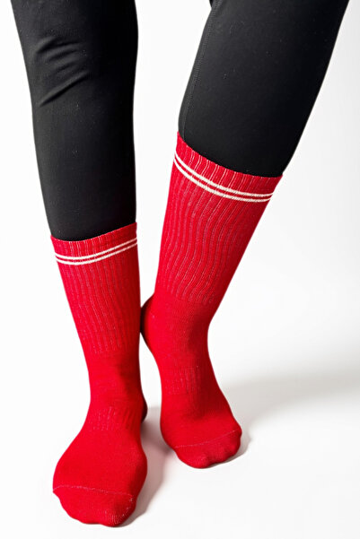STEPPE BERRY Striped Sports Socket Socks