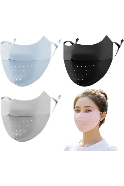 GENERAL Reusable Sun Protection Face Masks Breathable Fabric Mouth Cover for ...