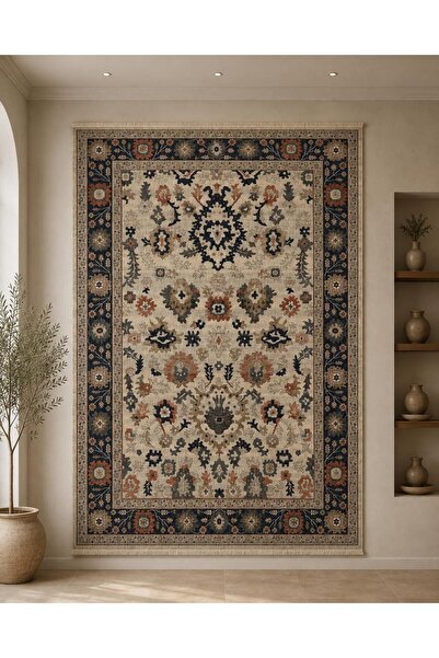 Atlantic Rimass Beige Carpet Black Frame