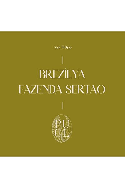 Brezilya Fazenda Sertao Yellow Bourbon Single Origin Çekirdek Kahve