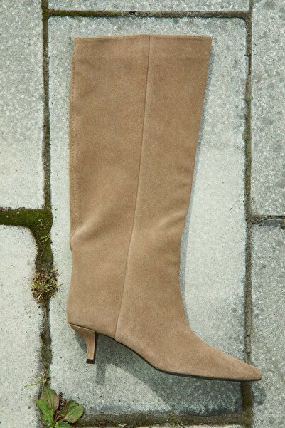 H&M Knee-high split suede boots