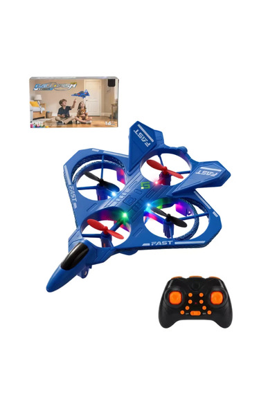 DrKala Dronă Tip Avion de Luptă Cvadrocopter, Telecomandă 2.4 GHz, Acrobații ...