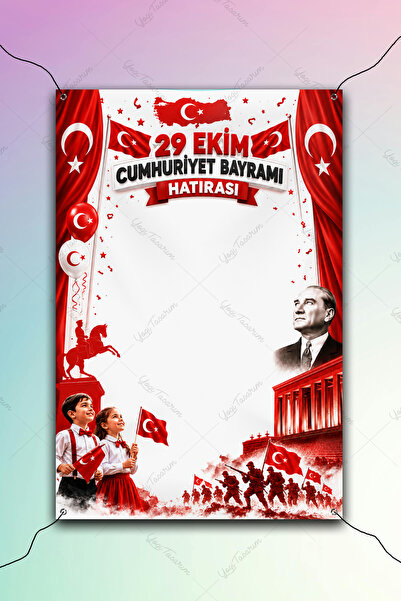 Yogi Tasarım 29 Ekim Cumhuriyet Bayramı Hatırası Temalı Fotoğraf Çekim Afişi ...