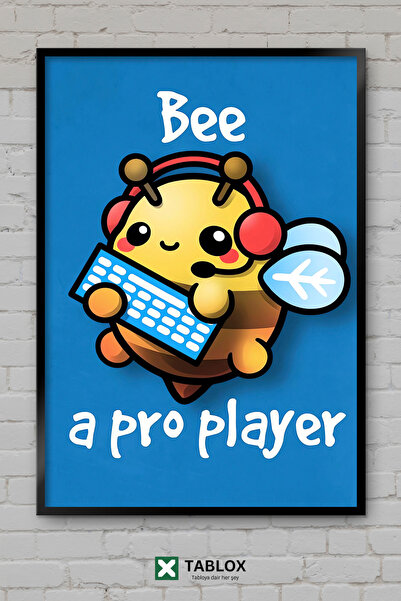 tablomaxtbx Bee A Pro Player Αφίσα Bee Professional Player με κορνίζα Διακοσμ...
