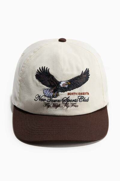 H&M Embroidered-motif cap