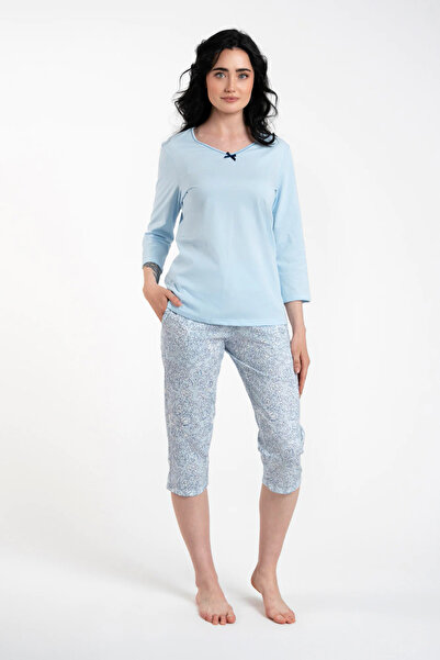 Other Pijamale de damă Salli cu mâneci 3/4, pantaloni 3/4, mărimea S