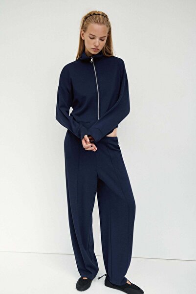 H&M Viscose-blend barrel trousers