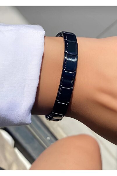 Lunarie Black Color Magnetic and Germanium Stone Bracelet – Italian Charm Non...