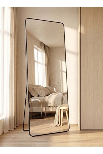 Taimi Large Mirror With Elegant Design 155x45cm-full Length Mirror With Black...