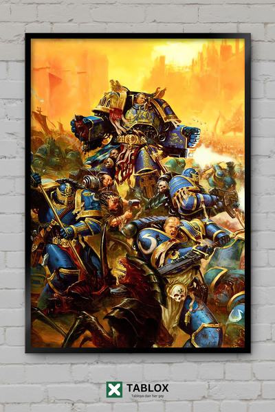 tablomaxtbx Bitka za Makraga Warhammer ratna igra Sci-Fi okvirni dekorativni ...