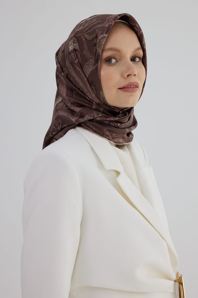 İpekhan Sura Silk Scarf 53004 Brown