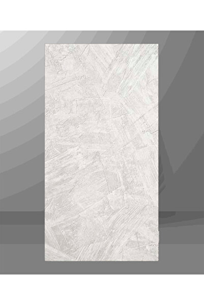 Bien Home 10 Adet, Yüksek Kalite Kabartmalı Dokulu Beyaz Tonlarında Gerçek Duvar Hissi Modern Beton Görünüm Desenli Pvc Mat Panel Kendinden Yapışkanlı Duvar Kaplaması Mat-5001, 30x60 CM