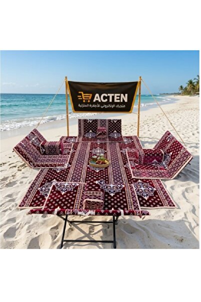 ACTEN 9-piece floor seating set: 300x200cm mattress, 4 two-person floor chair...