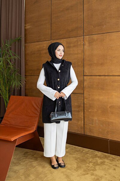 B.T.L. LİNE Angora Yelek Tesettür hırka