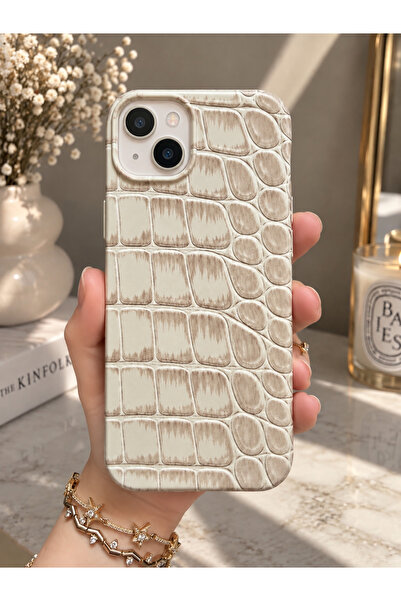 OVADA İphone 13/14/15 Uyumlu Deri Görünümlü Premium Telefon Kılıfı