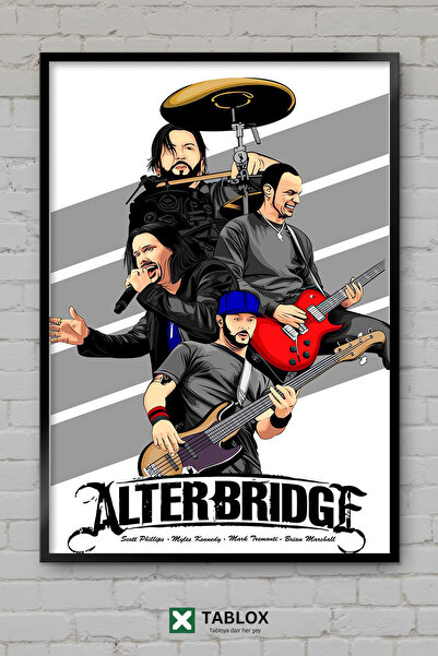 tablomaxtbx Μουσική συγκροτήματος ροκ Alter Bridge, Διακοσμητικός πίνακας ζωγ...
