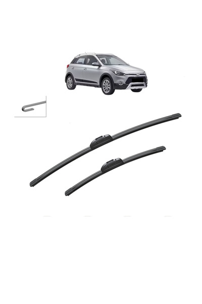 Bosch Σετ 2 υαλοκαθαριστήρων HYUNDAI i20 ACTIVE (IB, GB) 2015-2018, για παρμπ...
