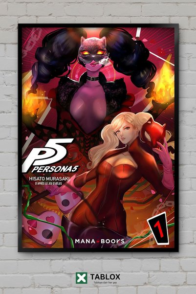 tablomaxtbx Ann Takamaki Persona 5 igra anime lik okvirni dekorativni MDF sto